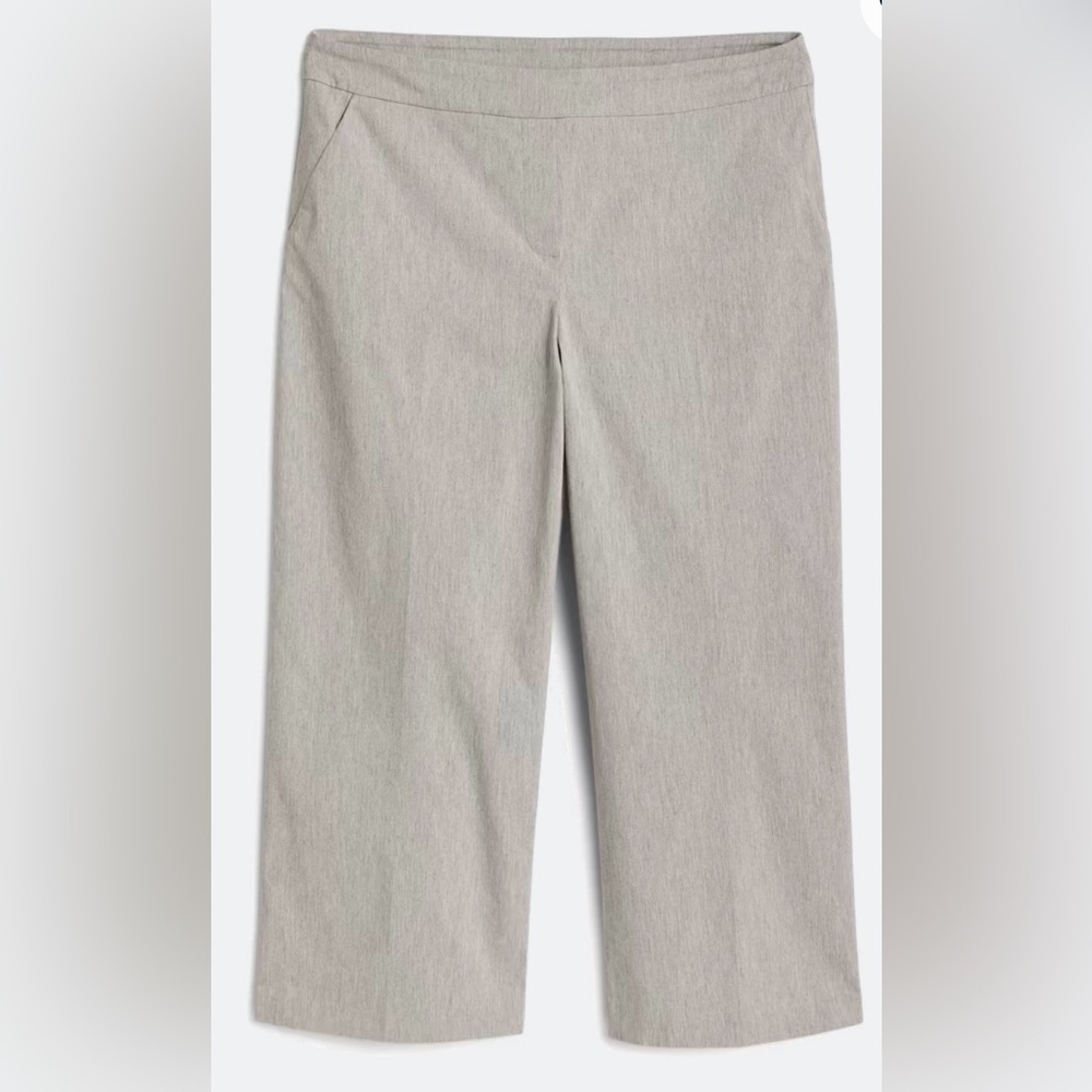 Tribal Fia Pull-On Wide Leg Cropped Pant, Size 18W